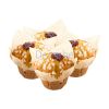 Muffin aromatisé citron fourré framboise surgelé