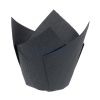 Caissettes papier couleur tulipcup moyen modèle noir